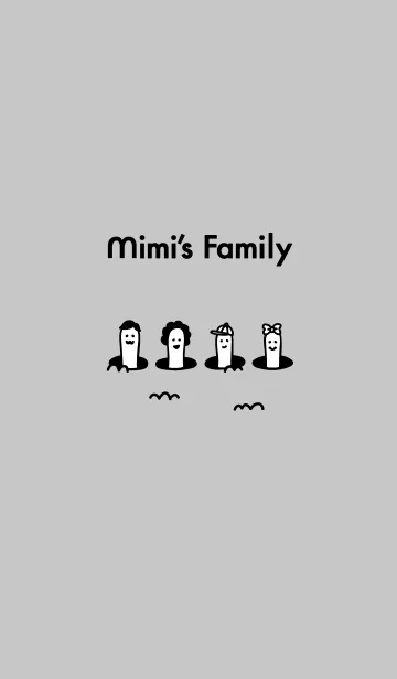 [LINE着せ替え] ミミーズファミリーの画像1