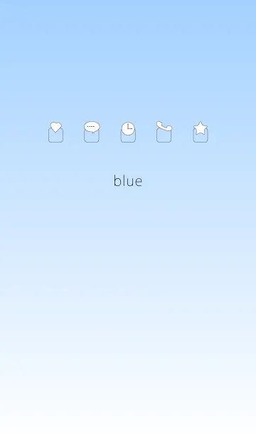 [LINE着せ替え] ブルー（冷静・誠実・知的）の画像1