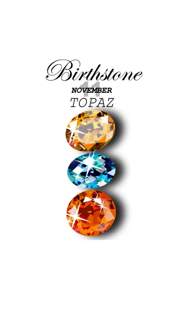 [LINE着せ替え] 誕生石シリーズ(11月 トパーズ)の画像1