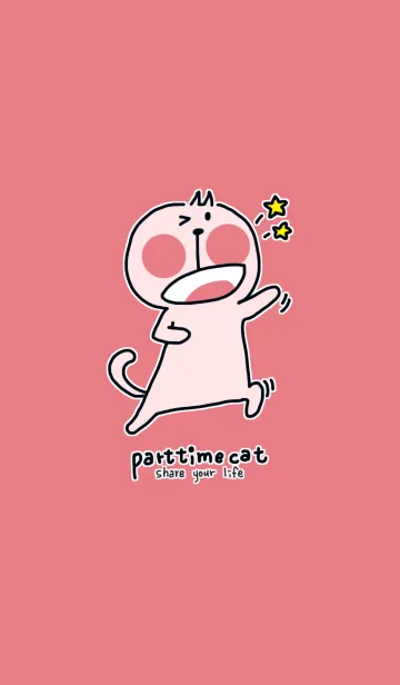 [LINE着せ替え] Part-time Catの画像1
