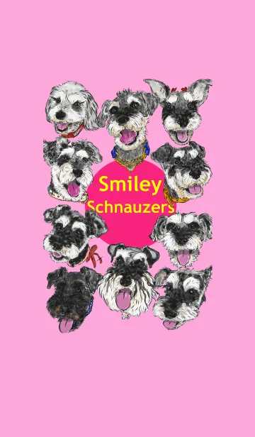 [LINE着せ替え] Smiley Schnauzers - 2の画像1