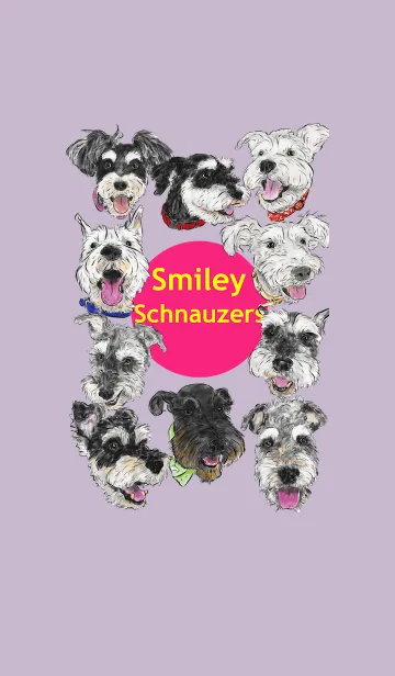 [LINE着せ替え] Smiley Schnauzers - 1の画像1