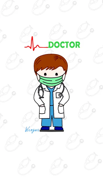 [LINE着せ替え] Wengwa 5: Doctors themeの画像1