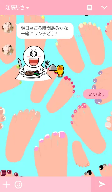 [LINE着せ替え] Pedicure Style ( foot nail )の画像3