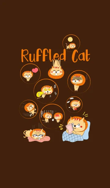 [LINE着せ替え] Super Ruffled Catの画像1