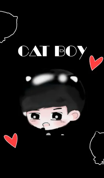 [LINE着せ替え] BLACK CAT BOYの画像1