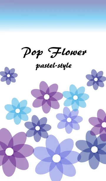 [LINE着せ替え] Pop flower pastel-styleの画像1