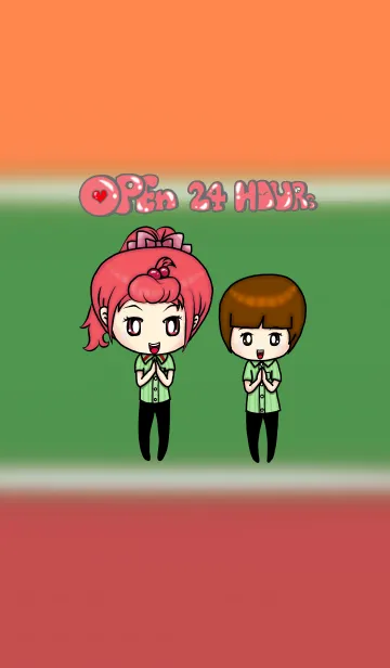 [LINE着せ替え] OPEn 24 hoursの画像1
