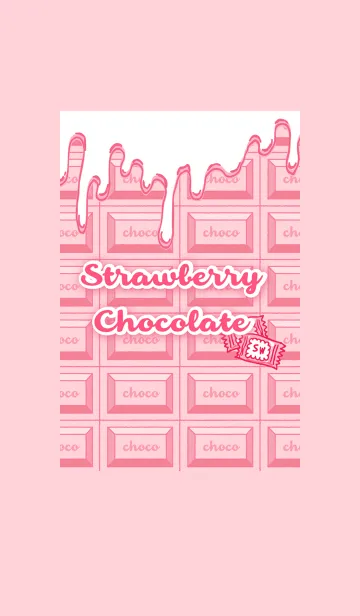 [LINE着せ替え] strawberry chocolateの画像1