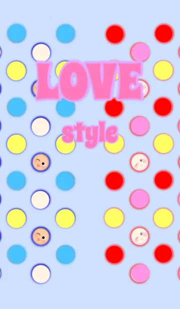 LOVE style ( 水玉模様 )の着せ替えメイン画像