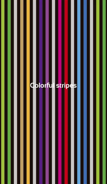 [LINE着せ替え] Colorful stripesの画像1