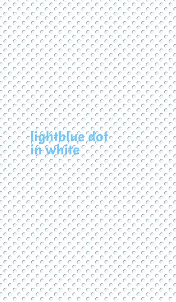 [LINE着せ替え] lightblue dot in whiteの画像1