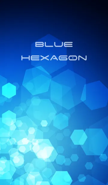 [LINE着せ替え] Blue Hexagonの画像1