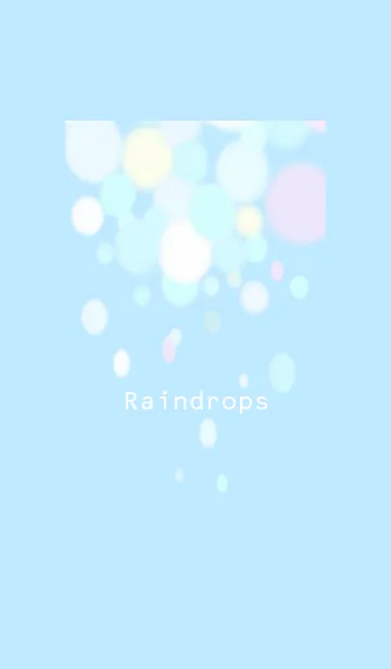 [LINE着せ替え] Raindrops -pastel-の画像1