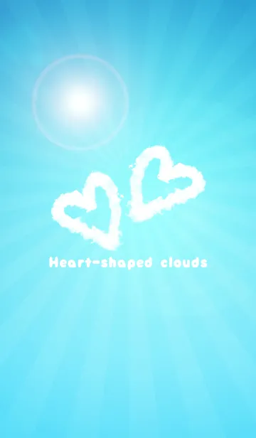 [LINE着せ替え] Heart-shaped cloudsの画像1