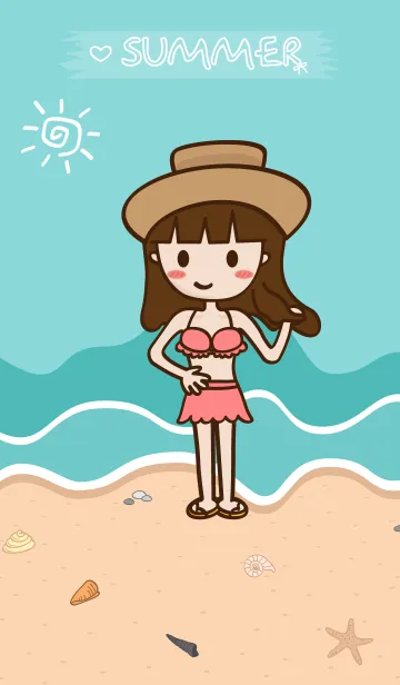 [LINE着せ替え] Sweet girl from Taiwanの画像1