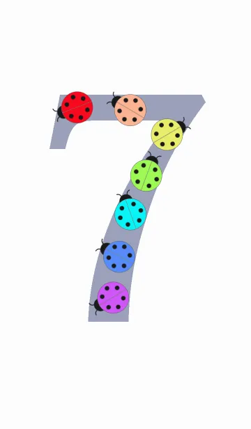 [LINE着せ替え] ラッキーセブン 七色の天道虫●Ladybug.の画像1
