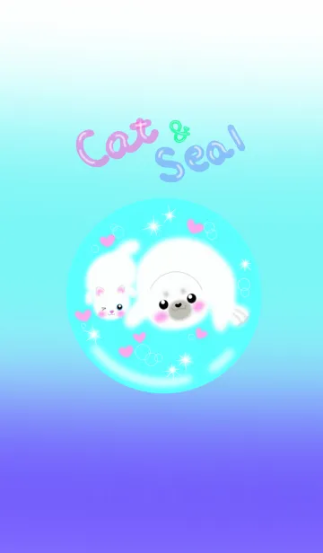 [LINE着せ替え] 子猫とあざらし♪の画像1