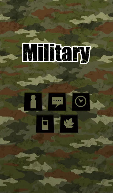 [LINE着せ替え] シンプル！迷彩柄着せ替えの画像1