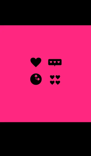 Flashy pink x Blackの着せ替えメイン画像