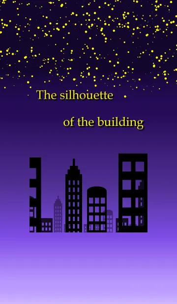 [LINE着せ替え] The silhouette of the buildingの画像1