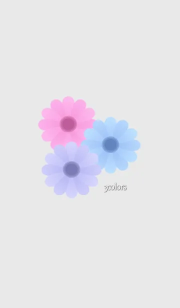 [LINE着せ替え] 3colors flower bouquetの画像1