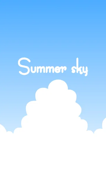 [LINE着せ替え] Summer sky(Simple)の画像1