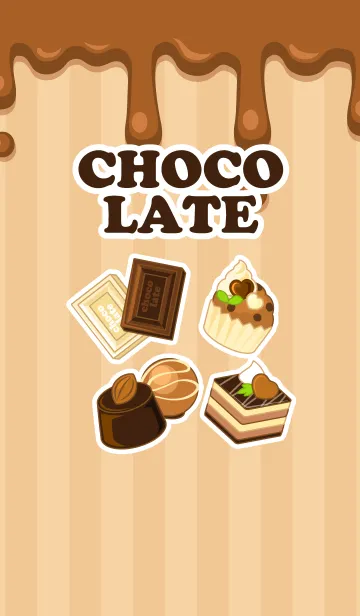 [LINE着せ替え] ★大好き！チョコレート★1の画像1