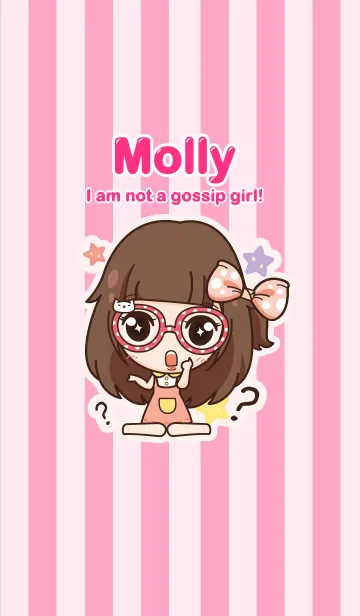 [LINE着せ替え] Molly,I am not a gossip girl！の画像1