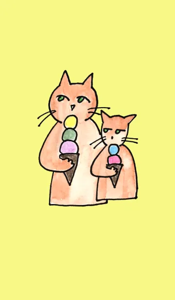 [LINE着せ替え] 無難な猫さんシリーズ着せ替えの画像1