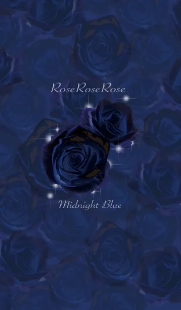 [LINE着せ替え] RoseRoseRose midnight blueの画像1