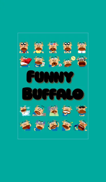 [LINE着せ替え] Funny Buffaloの画像1