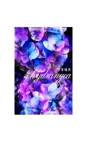 [LINE着せ替え] 紫陽花×水彩の画像1