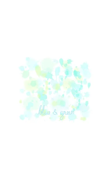 [LINE着せ替え] Blue and greenの画像1