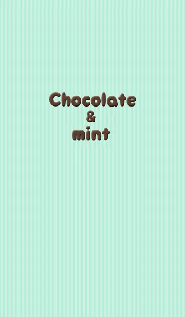 [LINE着せ替え] チョコ＆ミントの画像1