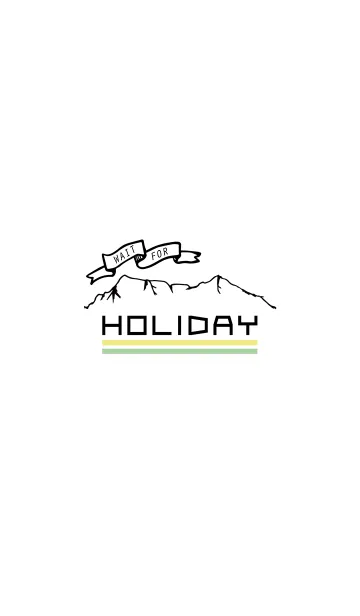 [LINE着せ替え] wait for holidayの画像1