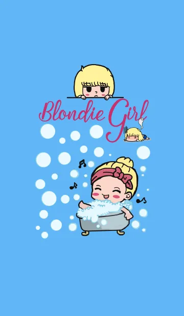 [LINE着せ替え] Interesting Blondie-Girlの画像1