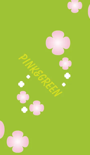 [LINE着せ替え] PINK＆GREENの画像1
