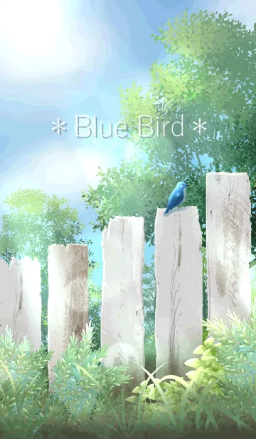 [LINE着せ替え] Happy Blue Birdの画像1