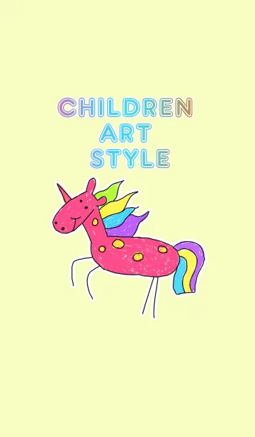 [LINE着せ替え] Children Art Style Themeの画像1