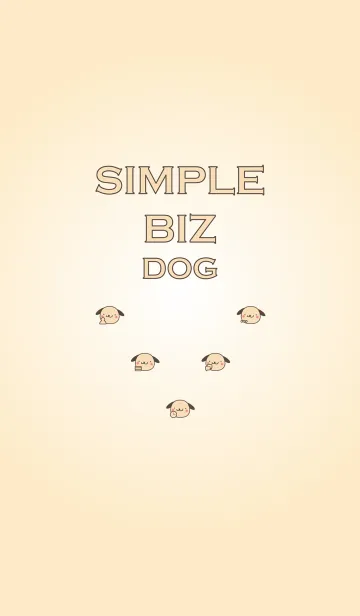 [LINE着せ替え] SIMPLE BIZ DOGの画像1