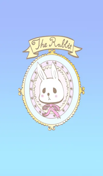 [LINE着せ替え] Dreamy Rabbit(blue)-SeedEyes Familyの画像1