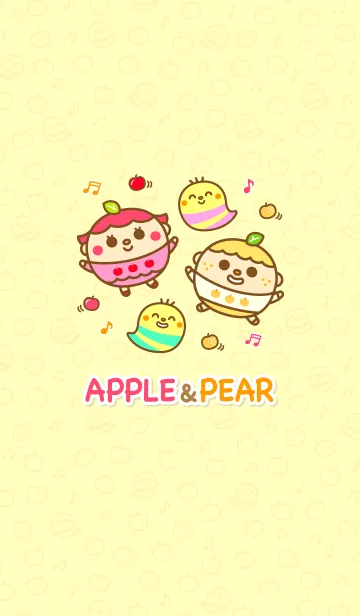 [LINE着せ替え] 林檎ちゃんと梨くんの画像1