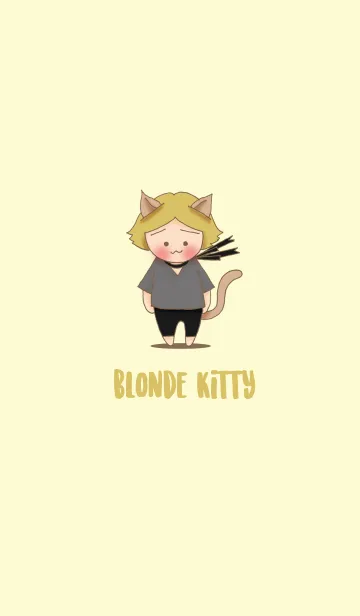 [LINE着せ替え] Blonde Kittyの画像1