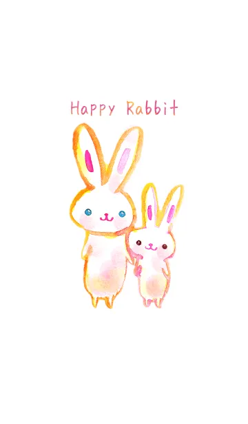 [LINE着せ替え] Happy Rabbitの画像1