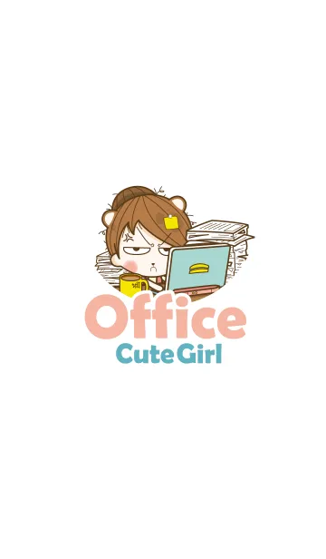 [LINE着せ替え] Office Cute Girlの画像1