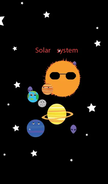 [LINE着せ替え] The Solar System Friendの画像1