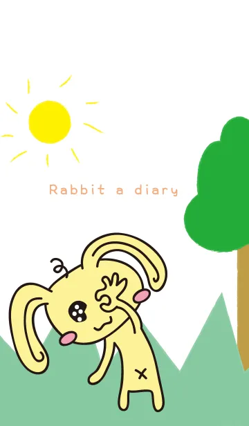 [LINE着せ替え] Rabbit a diaryの画像1
