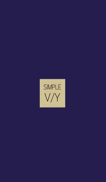 [LINE着せ替え] SIMPLE V/Yの画像1