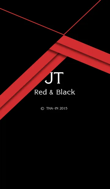 [LINE着せ替え] JT 黒と赤の画像1